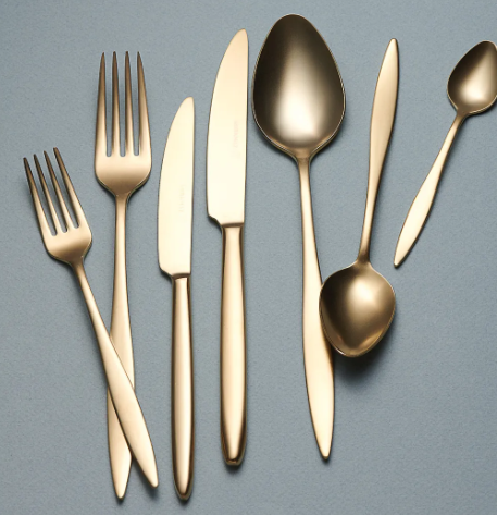 KORKMAZ Talia Satin Gold 84 Parça Çatal Kaşık Bıçak SetiÇatal Kaşık Bıçak Takımları