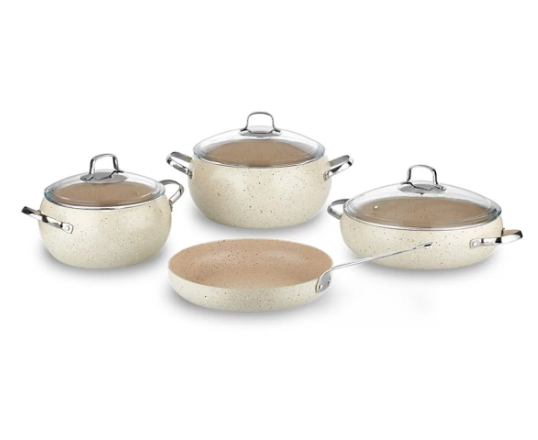 KORKMAZ Mondea 7 Parça Tencere SetiTencere Setleri