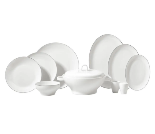 A8186 LİDYA COLL. PLATİN 60 P YEMEK TAKIMIYemek Takımları