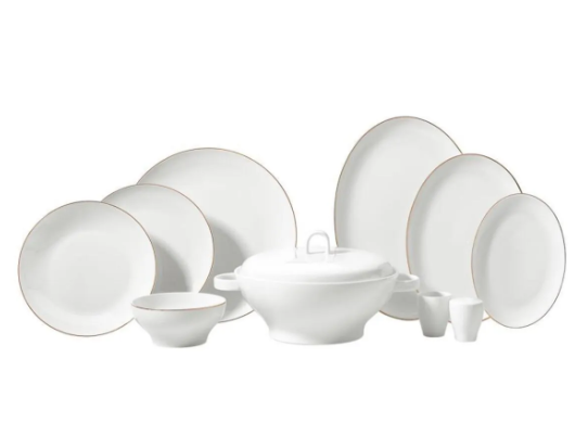 KORKMAZ A8187 Lidya Platin Coll.60 P Yemek TakımıYemek Takımları