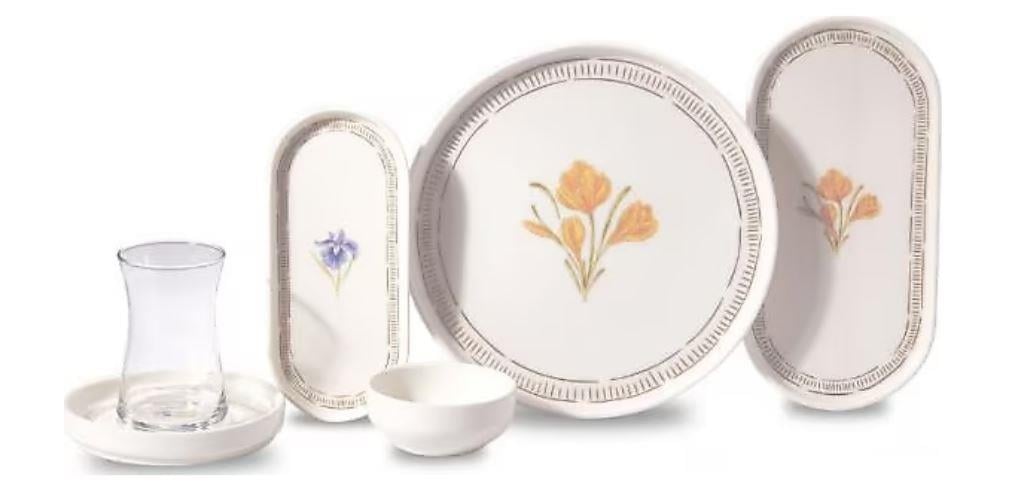 Korkmaz A8689 Luna Collection 26 Parça Kahvaltı TakımıKahvaltı Takımları