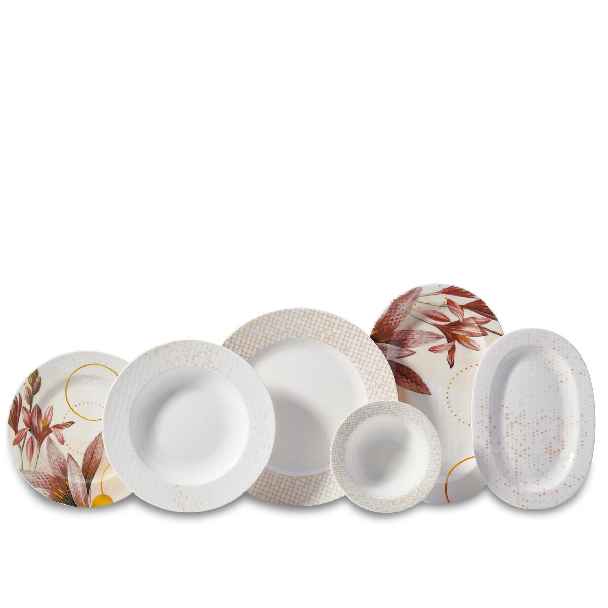 Korkmaz A8866 Vanessa Collection 55 Parça Yemek Takımı YuvarlakYemek Takımları