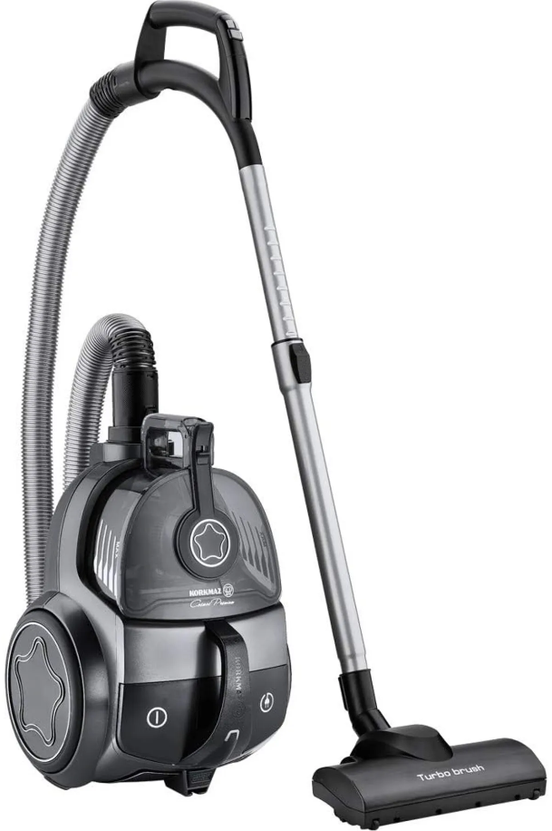 KORKMAZ Cosmos Premium Antrasit Siyah Elektrikli Süpürge A902-01Toz Torbasız Süpürgeler