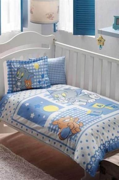 Taç Lisansli Rf Nevresim Takımı Tom & Jerry Baby BoyNevresim Takımları