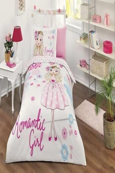 Özdilek Ranforce Romantik Girl Nevresim Takımı Tek Kişilik PembeLisanslı Ürünler