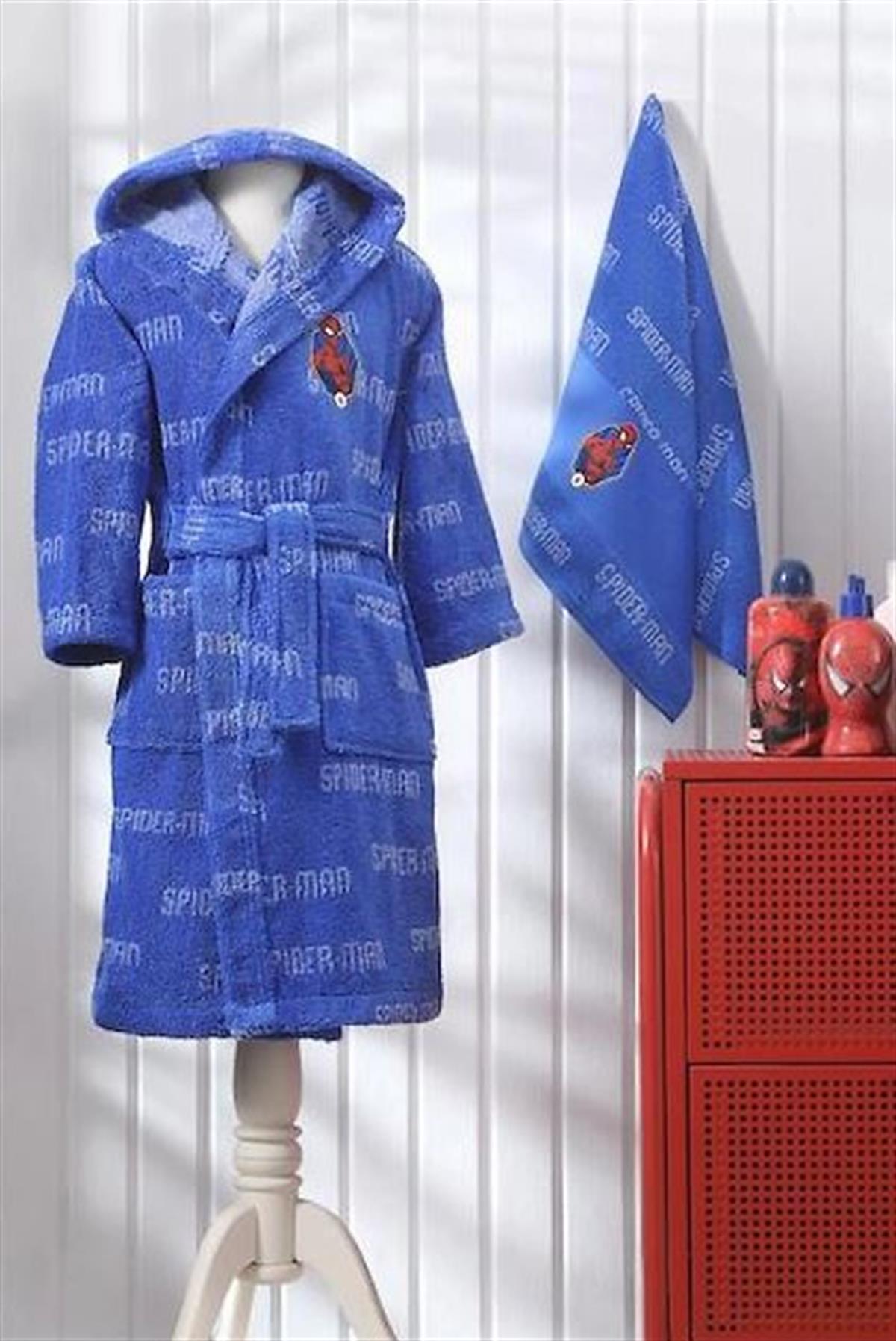 Dsny Spiderman Frame Mavi Free Set 5 6 YaşBornoz ve Setleri