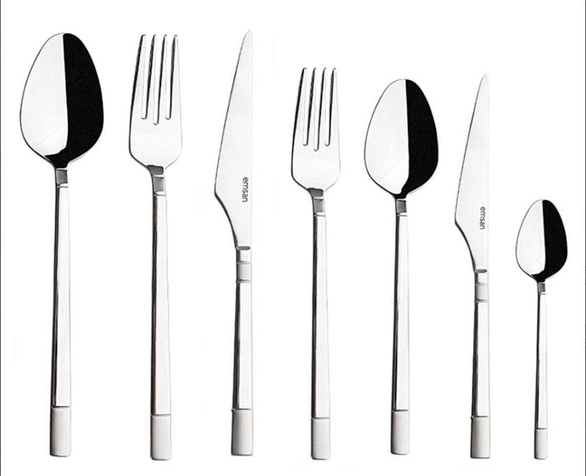 Emsan Çkb Elg Duru 84 Prç Lüks KutuluÇatal Kaşık Bıçak Takımları