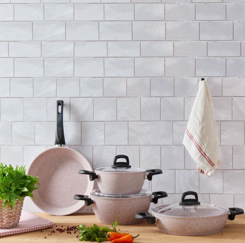 Emsan Oasis-s Lavander 7 Parça Granit Tencere SetiTencere Setleri