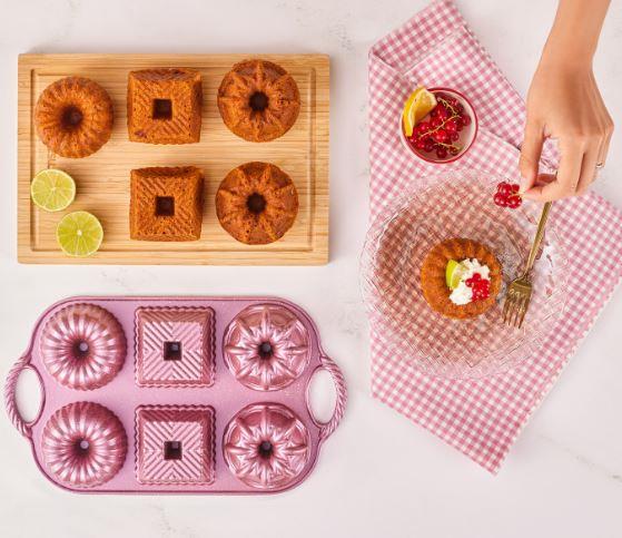 Emsan Griss One Six 6'lı Döküm Kek Kalıbı PinkKek Kalıpları