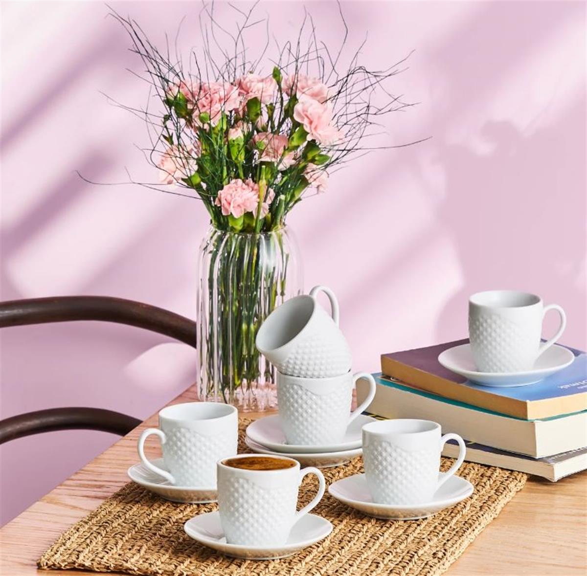 Ems Kuzguncuk 6 Kişilik Kahve FincanTKFincan Takımları