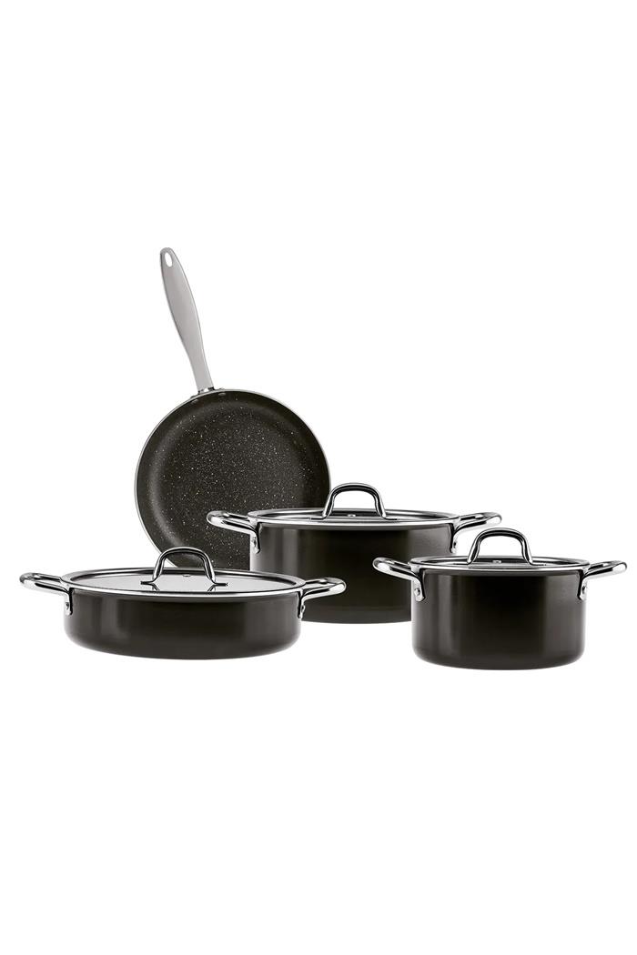 Emsan Master Class 7 Parça Tencere Seti SiyahTencere Setleri