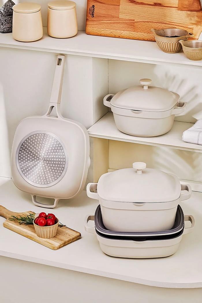 Emsan White Stone 7 Parça Tencere SetiTencere Setleri