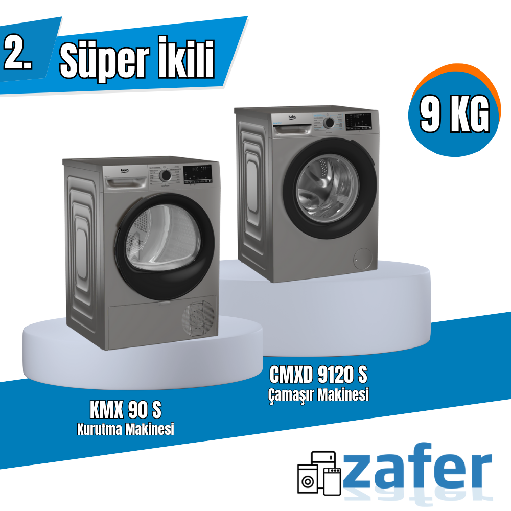Beko 9 Kg Çamaşır ve Kurutma Makinesi İkili  Gri Kampanya – Kaçırılmayacak Fırsat!