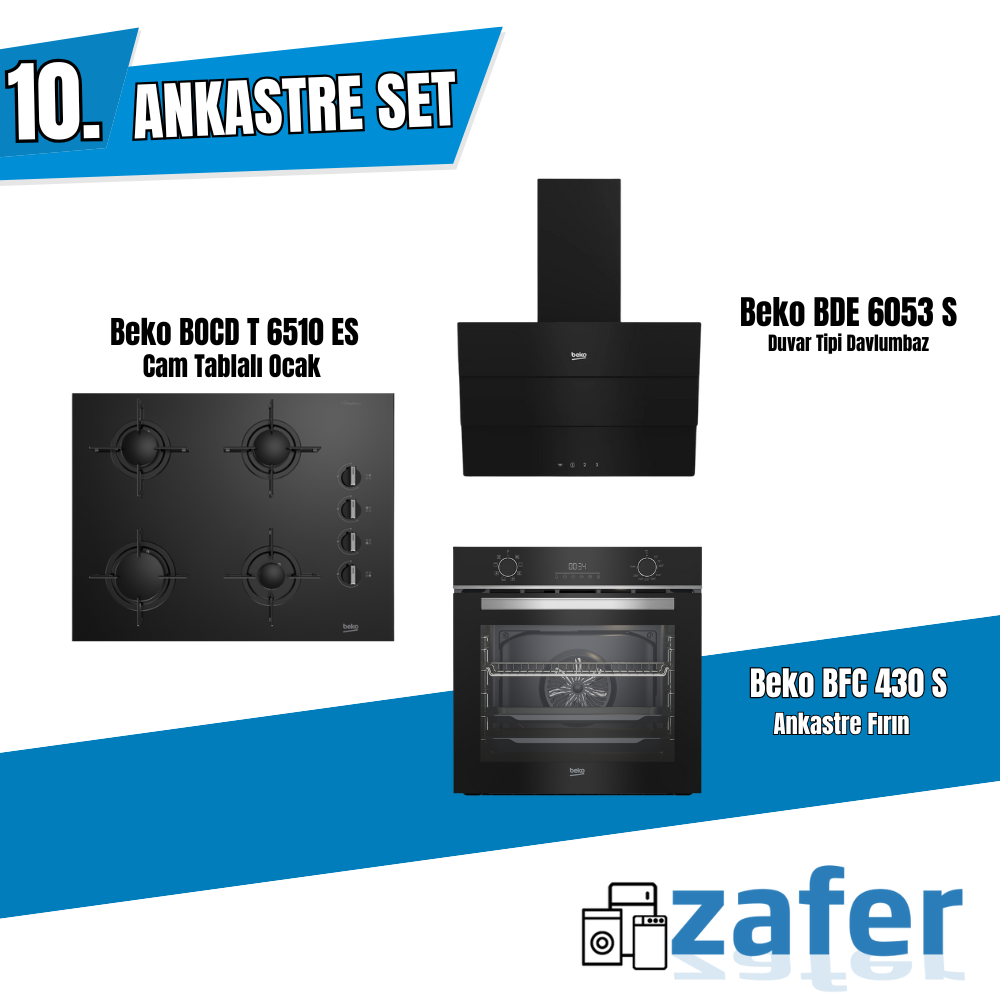 Beko Siyah Ankastre Set – Şıklık, Dayanıklılık ve Üstün Performans Bir Arada