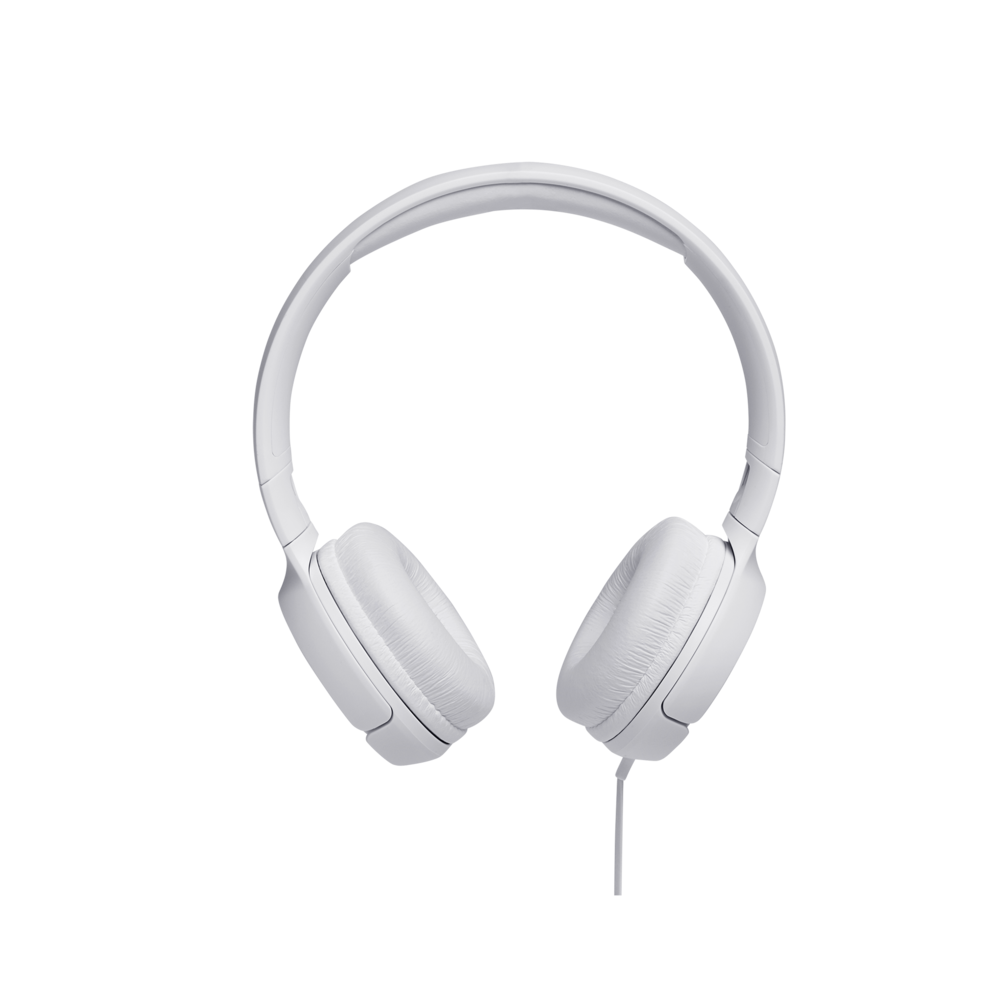 JBL T500 Mikrofonlu Kablolu Kulaküstü Beyaz Kulaklık