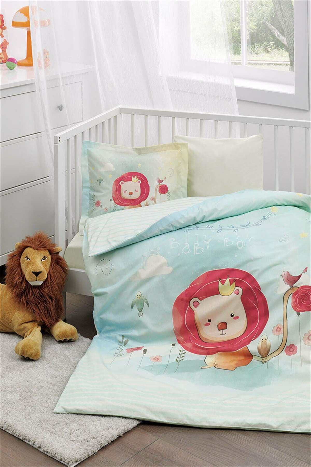 Özdilek Baby King Battaniyeli Bebek Nevresim Takımı MaviBebek Ürünleri