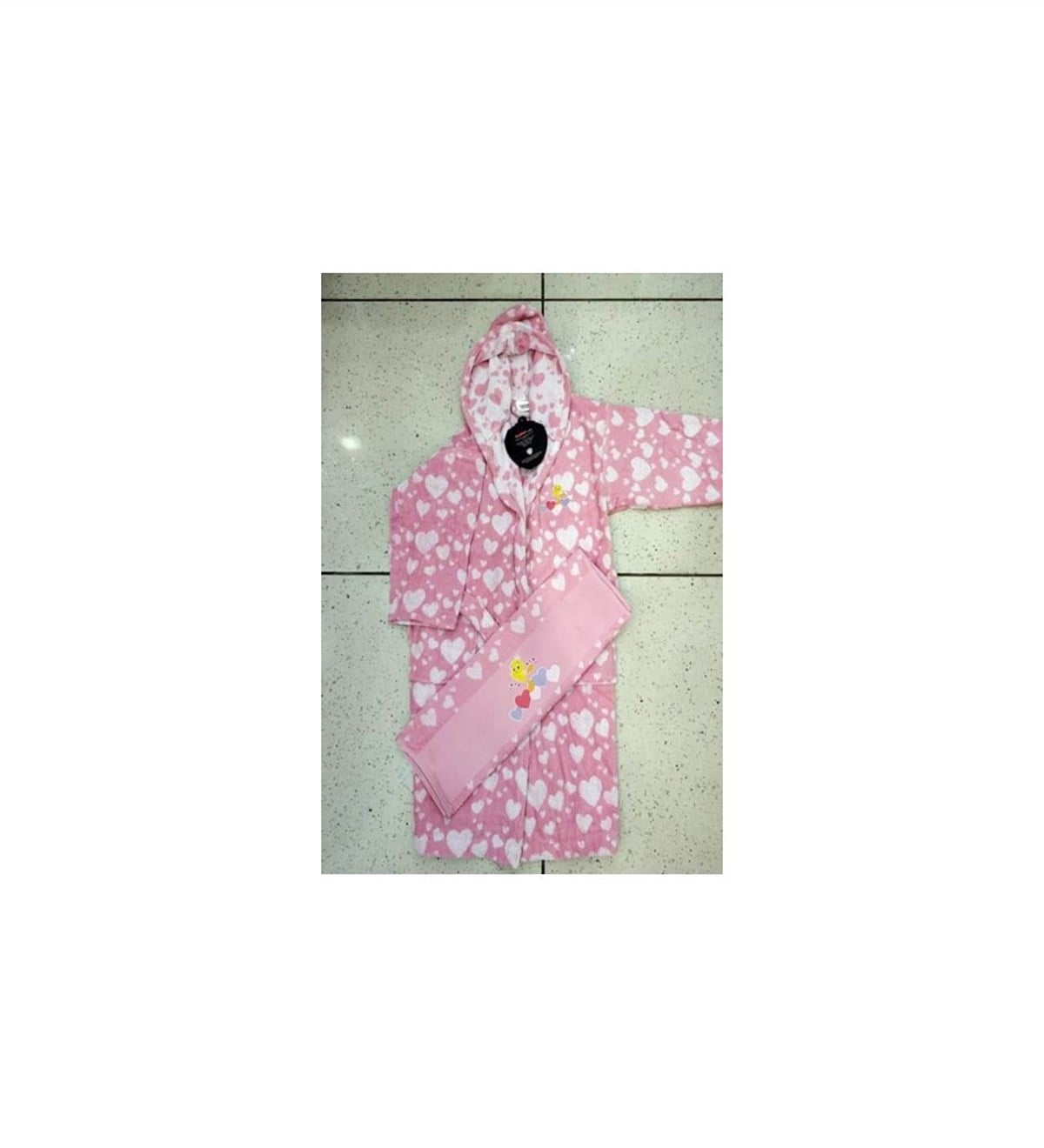 ÖZDİLEK FREE SET BORNOZ TWEETY HEART PEMBE 9-10 YAŞLisanslı Ürünler