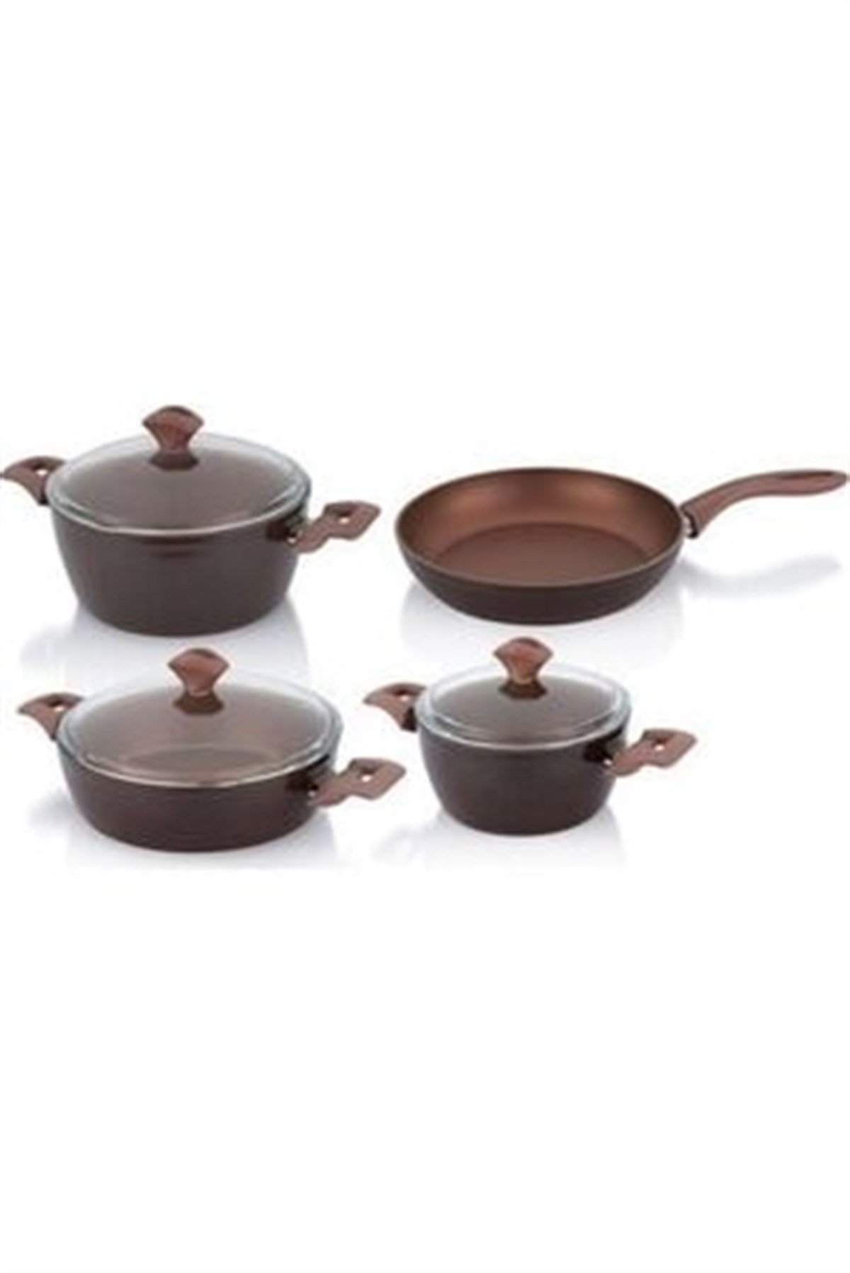 Pierre Cardin 7 Parça Graniks Erguvan Tencere Seti Tencere Setleri