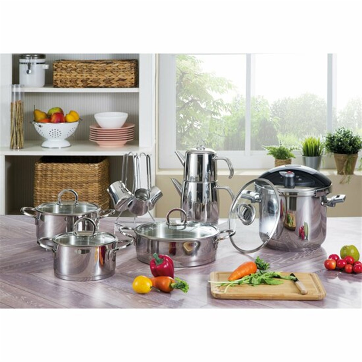 Pierre Cardin Galaxy 17 Parça Tencere SetiTencere Setleri