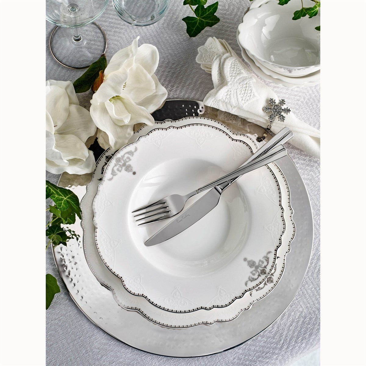 Pierre Cardin Serena 12 Kişilik 60 Parça Bone China Yemek TakımYemek Takımları