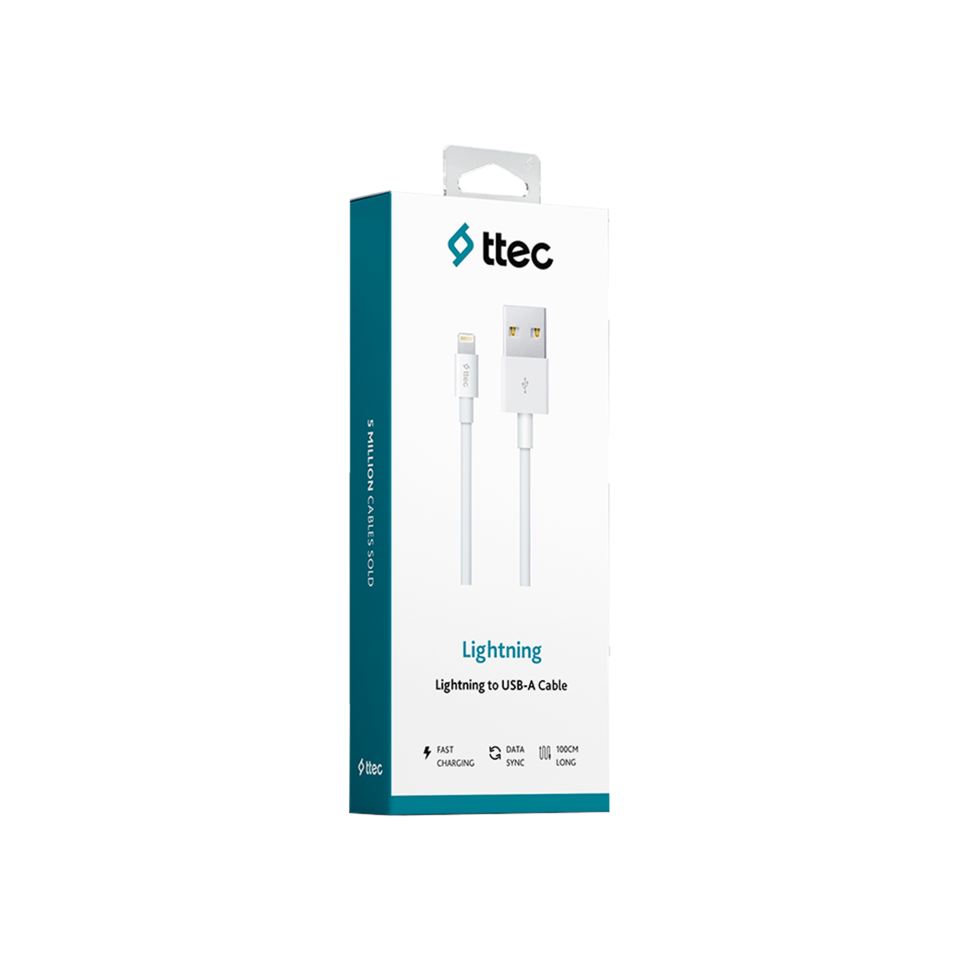 Ttec 2DK7508B iPhone Şarj Kablosu- Beyaz