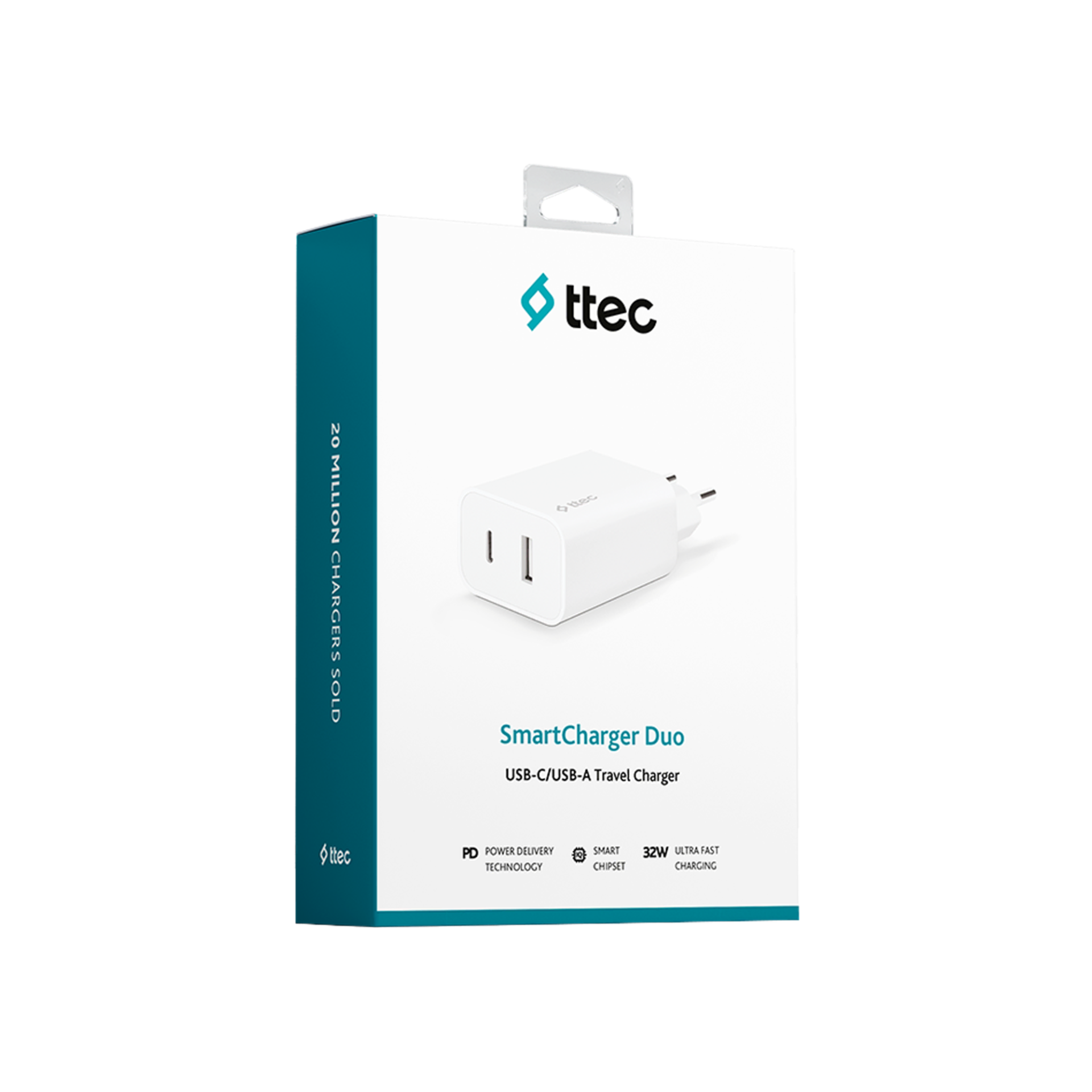 Ttec 2SCS24B Smart Charger Duo PD 32W USB