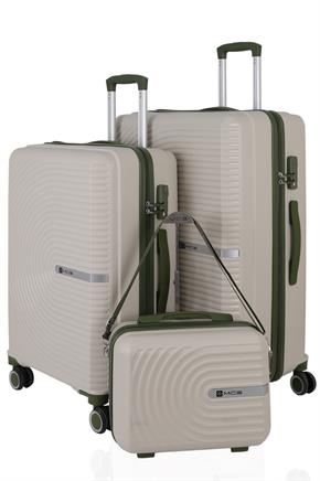 Mçs Polipropilen 3'lü Valiz Seti Büyük & Orta & Makyaj V374