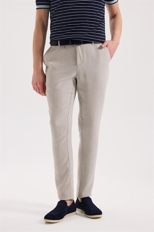 Gri Rahat Kalıp - Comfort Fit Pantolon Spor Lastikli