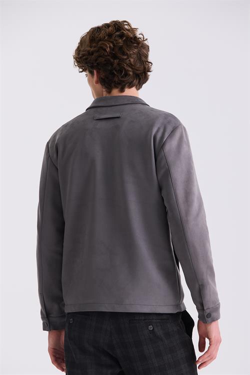 Füme Comfort Fit Bebe Yaka Mevsimlik Mont