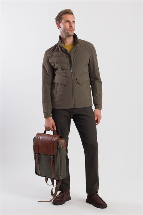 Haki Casual Tokalı Sırt Çantası