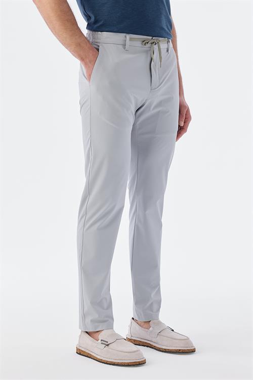 Rahat Kalıp - Comfort Fit Serili Pantolon Spor-Jakamen  Lastikli  Serili