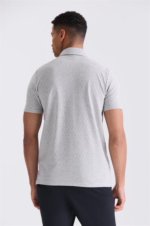 Gri Slim Fit Polo Yaka T-Shirt
