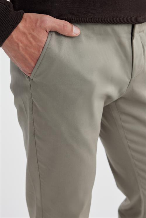 Vizon Comfort Fit Yan Cep Kanvas Pantolon