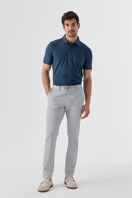 Rahat Kalıp - Comfort Fit Serili Pantolon Spor-Jakamen  Lastikli  Serili