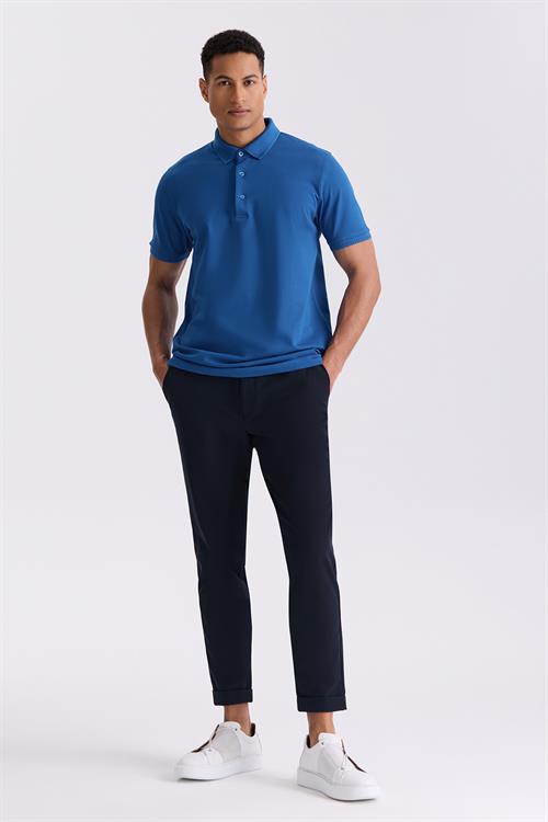 Saks Slim Fit %100 Pamuk Merserize Polo Yaka T-shirt