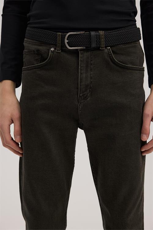 Haki Slim Fit Jean Kot Pantolon