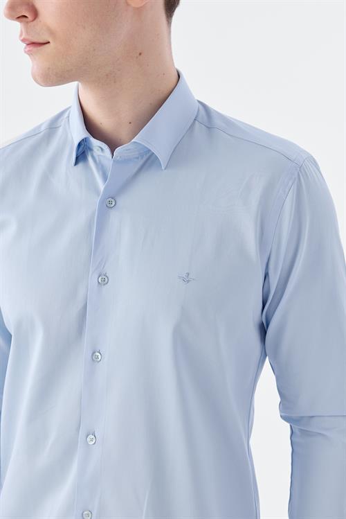 Dar Kalıp - Slim Fit Bedenli Gömlek-Jakamen  Klasik Yaka  Bedenli