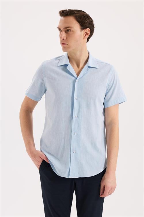 Mavi Rahat Kalıp - Comfort Fit Gömlek Klasik Yaka