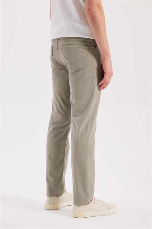 Yeşil Dar Kalıp - Slim Fit Pantolon Spor 5 Cep