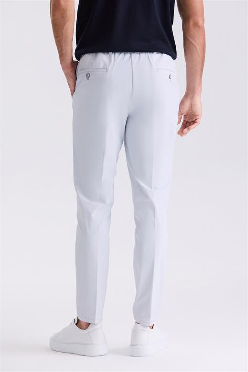 Açık Mavi Comfort Fit Beli Lastikli Jogger Pantolon