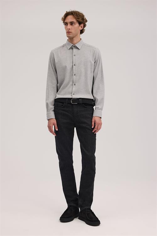 Antrasit Dar Kalıp - Slim Fit Kot Pantolon 5 Cep