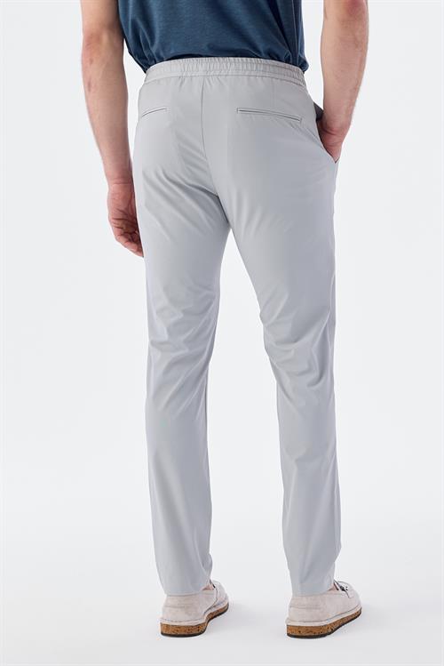 Rahat Kalıp - Comfort Fit Serili Pantolon Spor-Jakamen  Lastikli  Serili