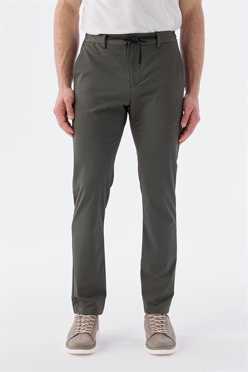 Rahat Kalıp - Comfort Fit Serili Pantolon Spor-Jakamen  Lastikli  Serili