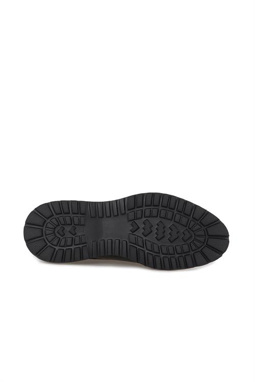 Siyah %100 Deri Bağcıklı Eva Taban Oxford Casual Ayakkabı