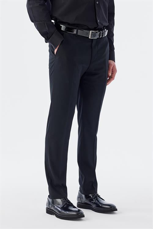 Rahat Kalıp - Comfort Fit Bedenli Pantolon-Jakamen  Yan Cep  Bedenli