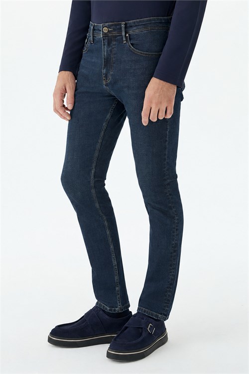 Lacivert Comfort Fit Kot Pantolon