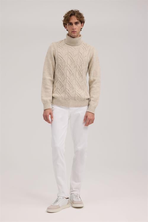 Dar Kalıp - Slim Fit Triko Tam Balıkcı Yaka