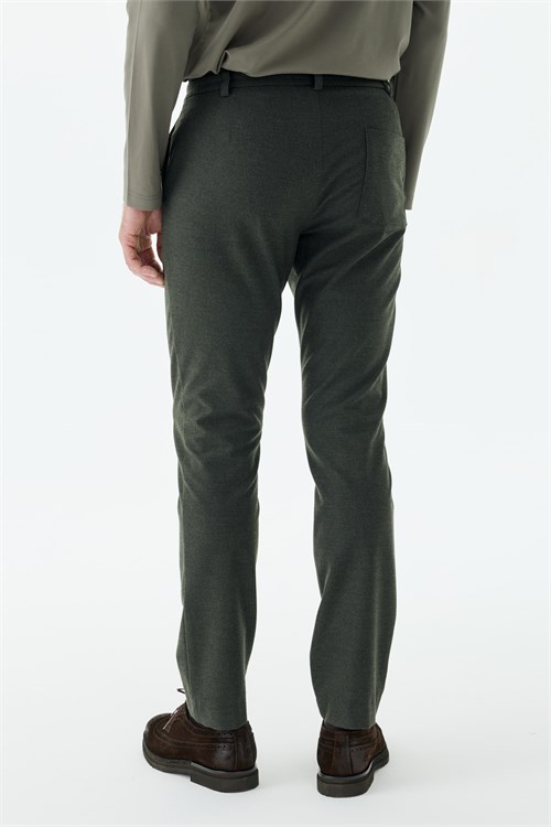 Siyah Comfort Fit Beli Lastikli Yan Cep Jogger Pantolon