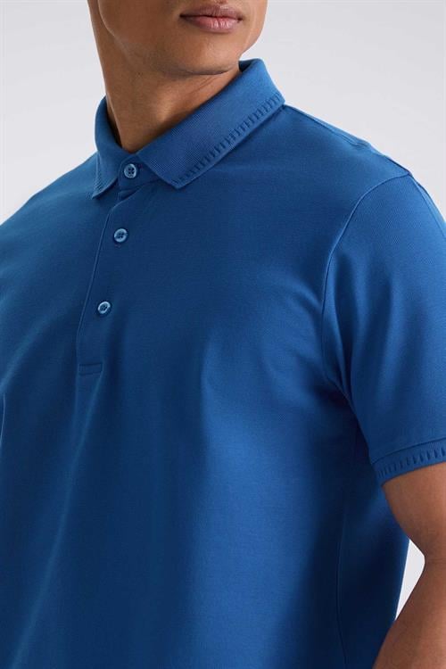Saks Slim Fit %100 Pamuk Merserize Polo Yaka T-shirt