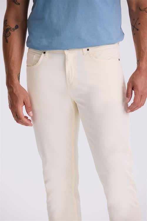 Ekru Comfort Fit Pamuklu Rahat Kesim 5 cep Pantolon